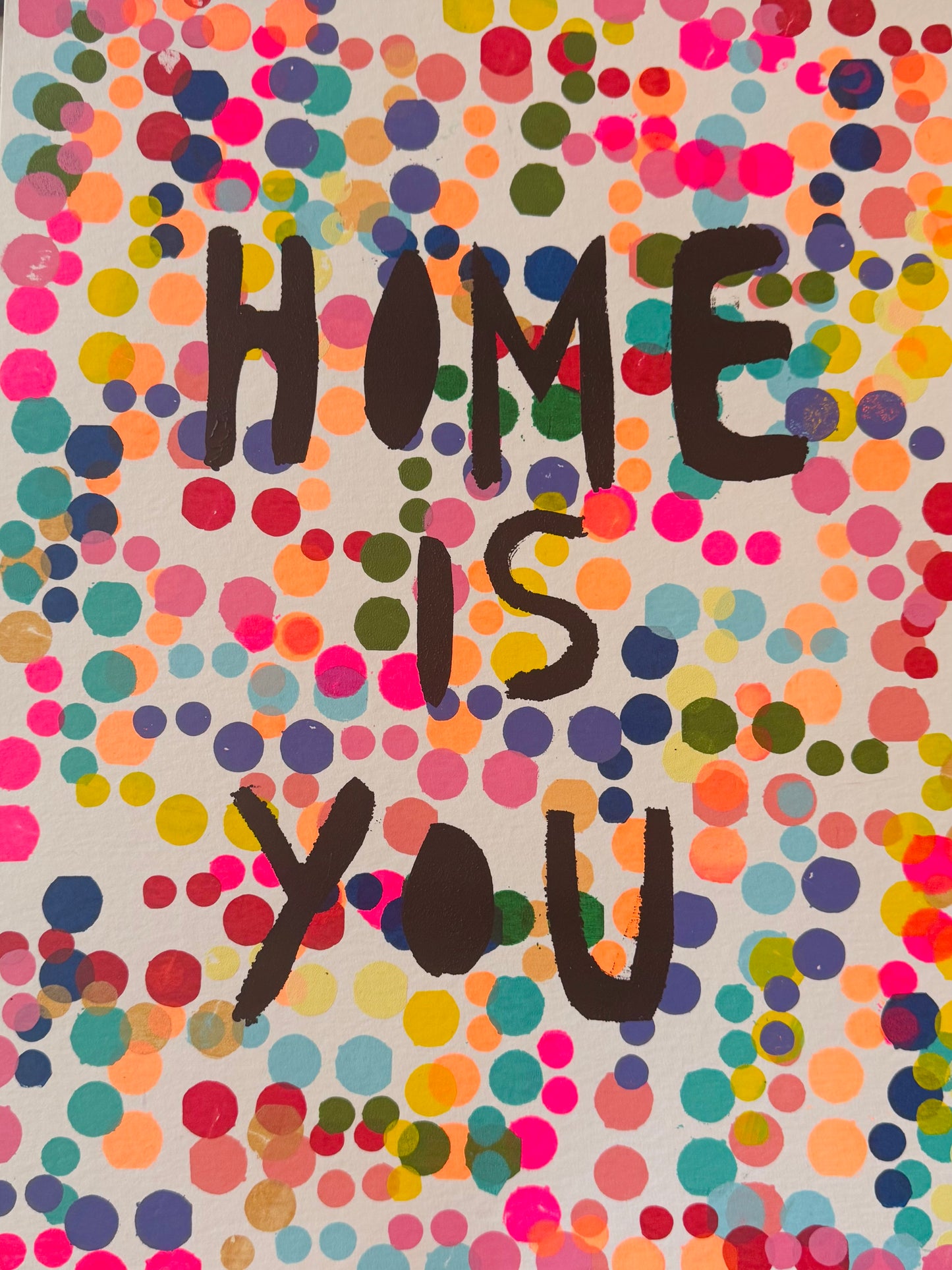 “HOME IS YOU” unika print 30x40 cm