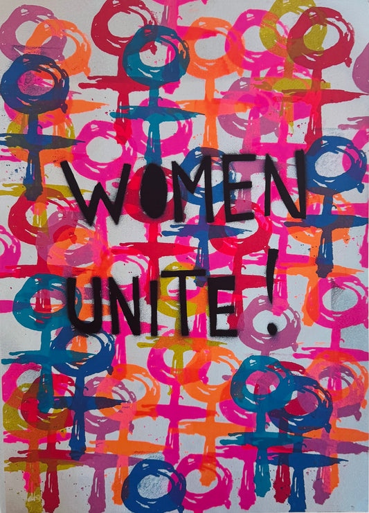“WOMEN UNITE” plakat 50x70 cm